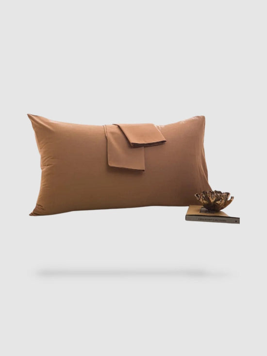 Housse de coussin haut de gamme 50x60cm 2pieces - Marron