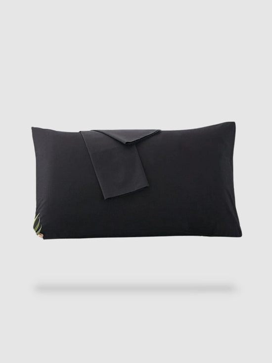 Housse de coussin haut de gamme 40x70cm 2pieces - Noir