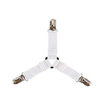 Clip triangulaire antidérapant pour draps ajustable - 1 Pcs Blanc