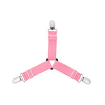 Clip triangulaire antidérapant pour draps ajustable - 1 Pcs Rose