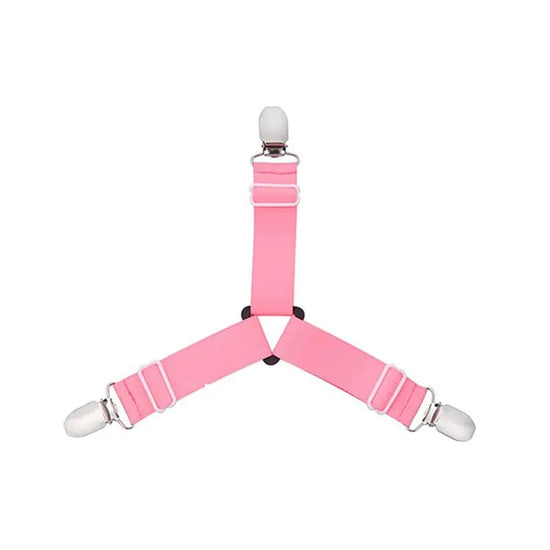 Clip triangulaire antidérapant pour draps ajustable - 1 Pcs Rose