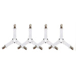 Clip triangulaire antidérapant pour draps ajustable - 4 Pcs Blanc