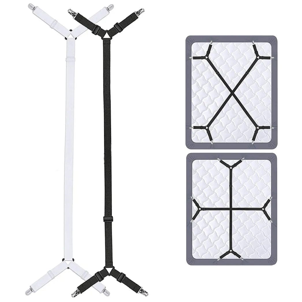 Pince à Bretelles Réglable pour draps de lit - blanc