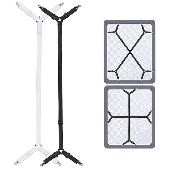 Pince à Bretelles Réglable pour draps de lit - blanc