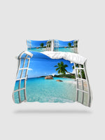 housse de couette bord de mer - 135x200cm