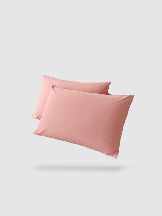 housse de coussin 100% coton 40x40 2 pièces - Saumon