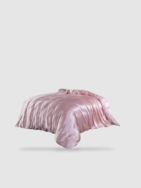 Housse de couette en soie de mûrier 260x240 - Rose