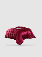 Housse de couette en soie de mûrier 260x240 - Rouge