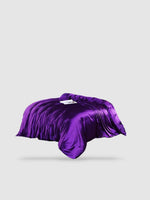 Housse de couette en soie de mûrier 260x240 - Violet foncé