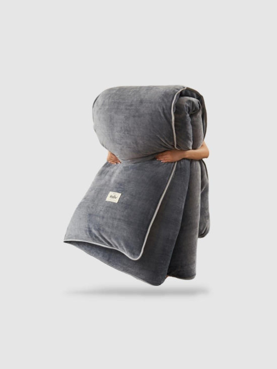 housse de couette polaire 150x200 - Gris foncé