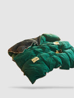 housse de couette d’hiver 180x220 - Vert/gris