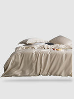 Housse de couette en soie naturelle 160x210 - Beige