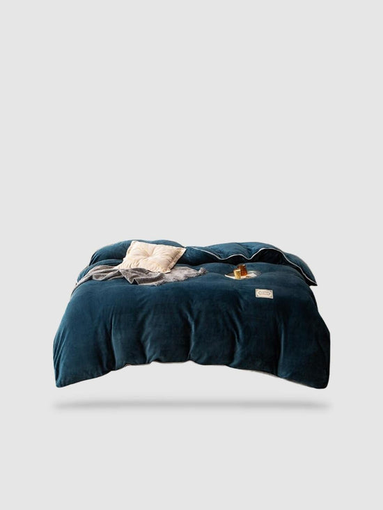 housse de couette hiver 200x230 - Bleu foncé