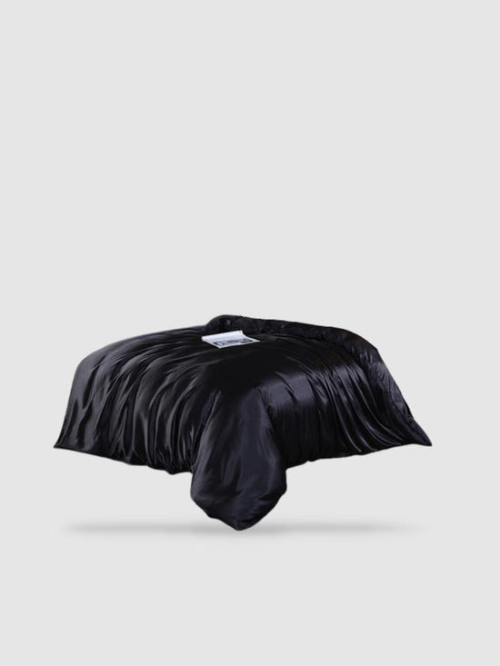Housse de couette en soie de mûrier 150x200 - Noir