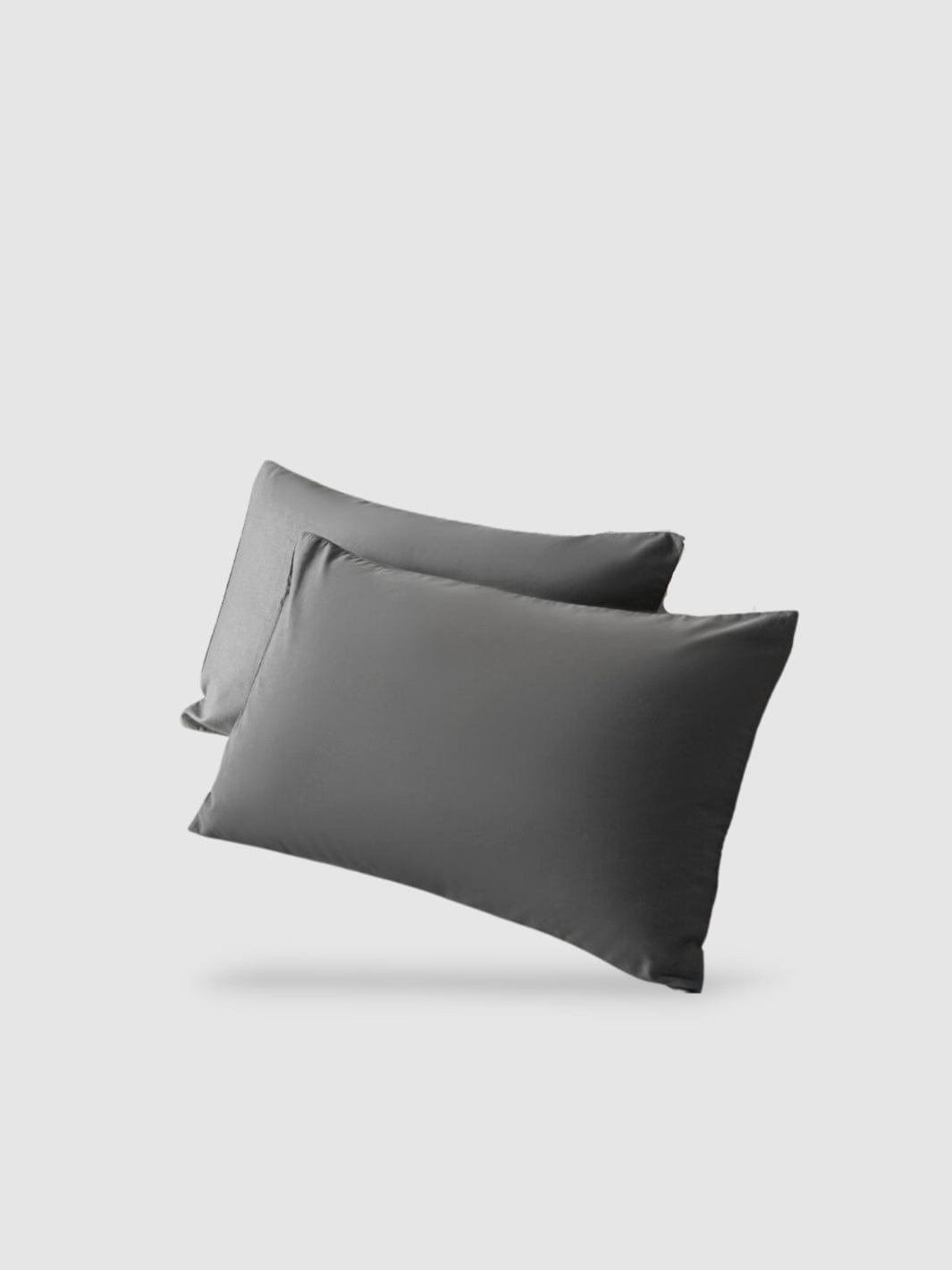 housse de coussin 100% coton 50x70 2 pièces - Gris foncé