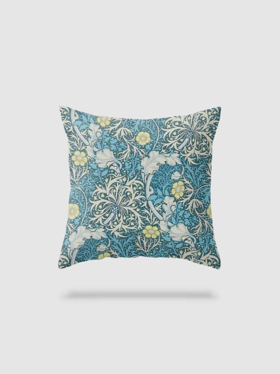 housse de coussin en lin à fleurs 40x40 - motif 12