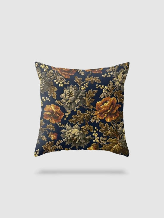 housse de coussin en lin à fleurs 40x40 - motif 19