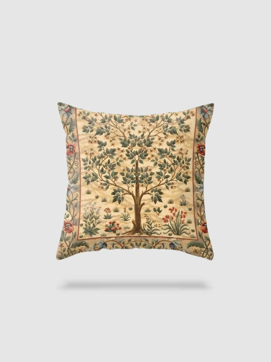 housse de coussin en lin à fleurs 60x60 - motif 7