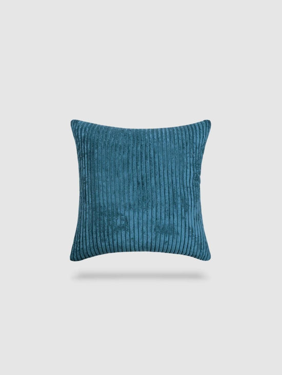 housse de coussin en velours côtelé 45x45 - Bleu jean