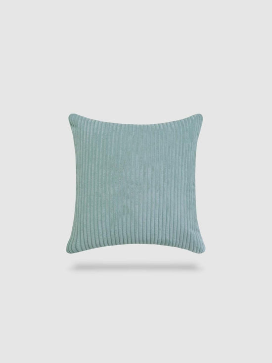 housse de coussin en velours côtelé 45x45 - Bleu pastel