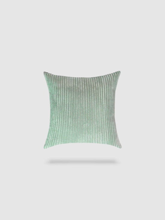 housse de coussin en velours côtelé 45x45 - Vert pastel