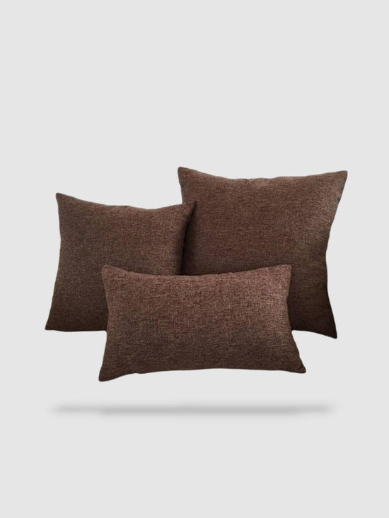 housse de coussin décoratif 55x55 - Marron