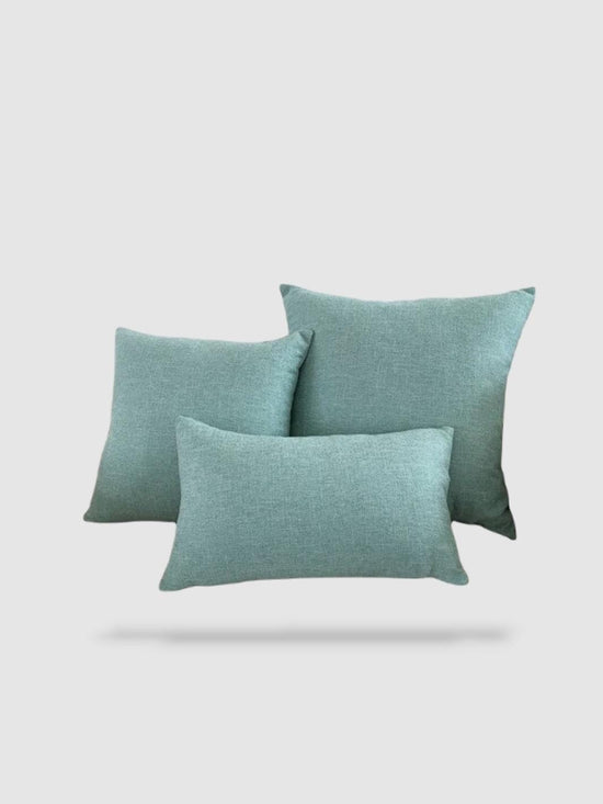 housse de coussin décoratif 55x55 - Turquoise
