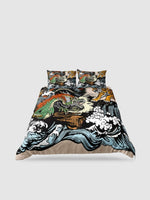 Parure de lit motif japonais 140x200 - Motif 19