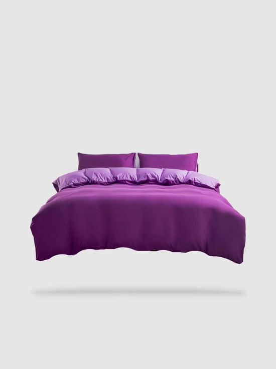 parure de lit uni 200x200 - Violet