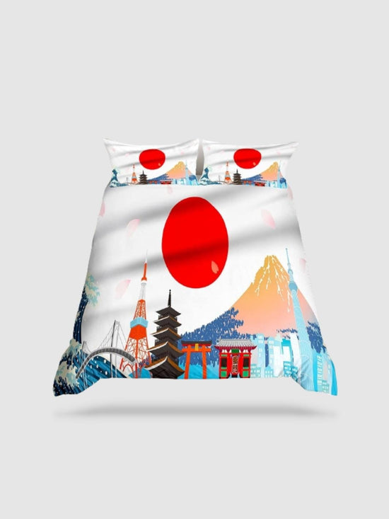 Parure de lit motif japonais 180x200 - Motif 13