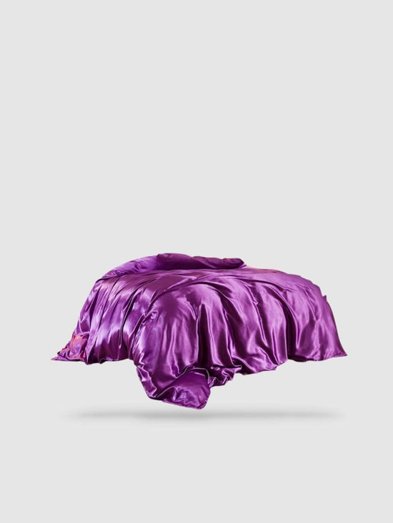 housse de couette satin de coton 220x220 - Violette
