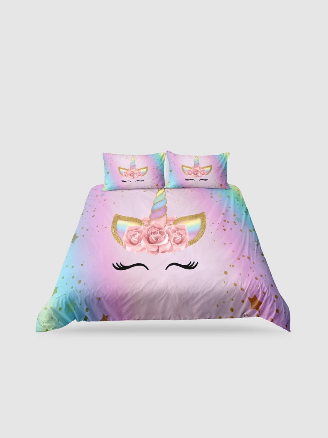 parure de lit licorne 220x240 - 135x200cm