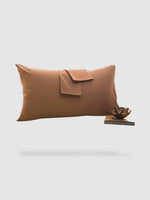 Housse de coussin haut de gamme 50x80cm 2pieces - Marron