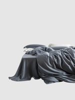 Parure de lit en soie 25 Momme 200x230 - Gris