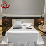 Drap plat en coton blanc - 160x230cm