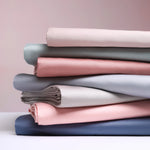 Drap plat en coton blanc