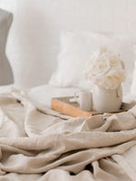 Drap plat en lin 120x220 - Lin