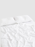 Drap plat en lin 200x230 - Blanc
