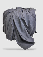 Drap plat en lin 200x230 - Gris foncé