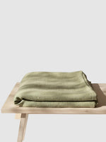 Drap plat en lin 200x230 - Vert clair