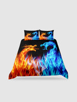 housse de couette dragon 220x240 - 135x200cm