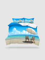housse de couette esprit bord de mer - 135x200cm