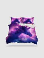housse de couette licorne 200x200 - 135x200cm