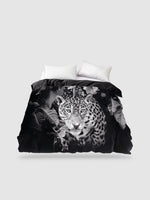 housse de couette motif tigre - 140x200cm