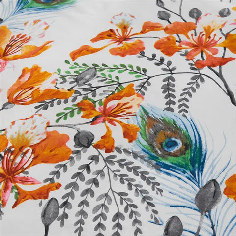 housse de couette a fleur