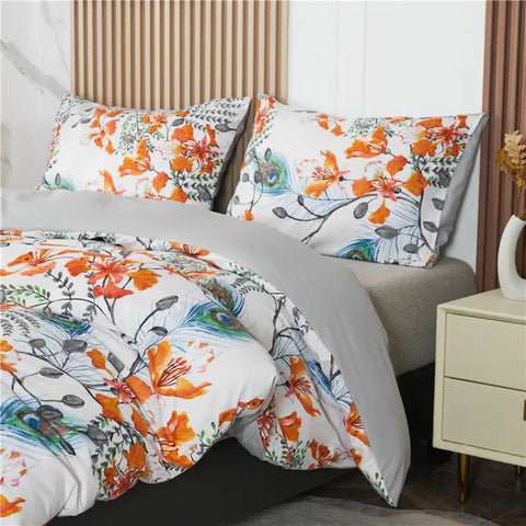 housse de couette a fleur