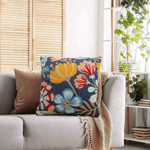 housse de coussin floral