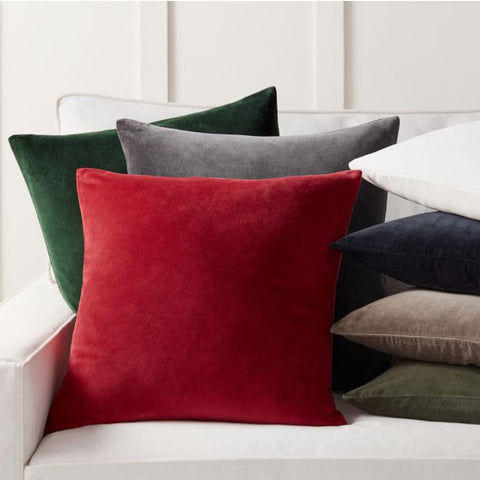 housse de coussin en velours
