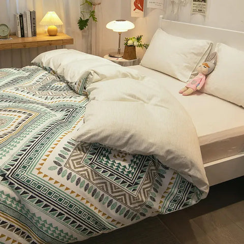 housse de couette à motif