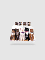 parure de lit chat 220x240 - 135x200cm